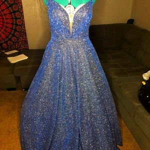 Sparkly Blue Ballgown